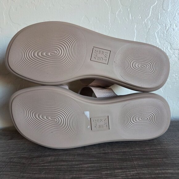 Naturalizer Drift 2 Toe Loop Chunky Sandal Sand Drift Brown Leather 9 Minimalist - Picture 7 of 9